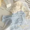 Calcinhas de Renda Populares para Mulheres, Sem Costura, Seda Gelada Popular, Forro 100% Algodão na Virilha, Tanga Feminina Sexy de Cintura Média Respirável