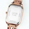 Reloj de Moda Cuadrado para Mujer Goldie, Vintage, Banda de Acero, Esfera Pequeña, Estilo Ins, Elegante, Resistente al Agua, Cuarzo