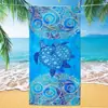 Tartaruga de Microfibra Lã Dupla Face Comércio Exterior Absorvente de Água Popular Toalha de Praia Secagem Rápida Estampa Digital Toalha de Banho Toalha de Praia