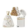 Sacos de Lixo com Estampa de Coelho Peek-A-Boo Descartáveis de Plástico com Cordão Sacos de Lixo Cartoon Grandes Espessados