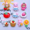 Cara Brillante Dibujo Animado Lindo Sombrero Niña Pequeña Oso Tomate Conejo Girasol Pastel de Fresa Gato Nube Accesorios