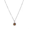 Moderna Estilo de Lujo Ligero, Sencillo y Versátil Collar para Mujer de Ojo de Tigre Amarillo Natural, Acero Inoxidable Chapado en Oro de 18 Quilates, Regalo para el Día de la Madre