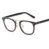 Nuevos lentes planos cuadrados Hansu para PC retro de montura de remache de arroz, anteojos ópticos para miopía, fabricantes al por mayor