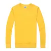 Sudadera con capucha de terry de color liso, cuello redondo, para primavera y otoño, reunión de clase, uniforme de clase DIY, sudadera publicitaria, impresión de logotipo personalizado