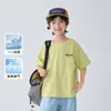[2 Piezas 10% de descuento, 3 Piezas 20% de descuento] Ropa para Niños Verano Camisetas de Manga Corta de Algodón Puro para Niños Color Sólido Verano Ropa Delgada Moda Infantil