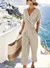 2026 Amazon Productos Nuevos de Verano Transfronterizos Europeos y Americanos Elegantes Casuales Color Sólido Irregulares Trajes de Mujer Son Modernos y Versátiles