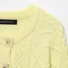 Suéter de Punto Suave Minimalista de Moda Versátil Perezoso con Cuello Redondo de un Solo Botón de Amazon y Aliexpress