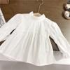 Outono Meninas Estilo Coreano Doce e Fofo Pato Pequeno Colete de Tricô Gola Boneca Camisa Básica Jeans Exportação