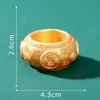 Paisaje en Miniatura Bol de la Fortuna de Año Nuevo Bolsa de la Suerte Barra de Oro Artesanías de Resina Accesorios Decorativos DIY Pequeños Adornos Dorados