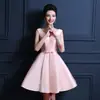 (Local) vestido de noite curto 2021 novo vestido de festa coreano vestido de dama de honra irmã modelo quarto pendurado amostra