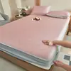 2026 Novo Estilo Jacquard Fresco ao Toque Tapete para Lençol de Cama