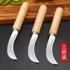 Cuchillo para frutas y piñas de acero inoxidable, cuchillo para plátanos doméstico, cuchillo curvo pequeño, pelador, cuchillo para frutas y verduras, cortador de frutas
