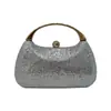 Bolsas de Noite Europeias e Americanas Transfronteiriças com Lantejoulas, Clutches de Noite, Bolsas de Mão Coloridas com Diamantes e Pérolas, Bolsas de Pulso para Vestidos de Banquete Femininos