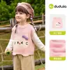 Lindo Conjunto Chaleco de Punto para Niñas Familia Dudu Chaleco de Otoño para Niñas Chaleco Camiseta de Bebé Ropa Infantil t