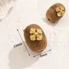 Cuentas Sueltas de Madera de Agarwood Natural Metálico con Cuentas, Cuentas Espaciadoras para Pulseras Hechas a Mano, Cuentas de Barril, Accesorios para Colgantes, Accesorios, Materiales para Joyería