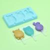 Molde de Silicona para Helado para Niños, Molde Realista para Helado DIY con Tapa, Molde de Animales Hecho a Mano para Paletas y Barras de Hielo