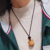 Sándalo Doce Signos del Zodíaco Collar con Colgante Año del Zodíaco Madera diy Versátil Cadena para Suéter Colgante Largo