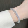 Pulsera estrellada de circonita de diamantes completos para mujer, de alta gama, popular en redes sociales, popular, de lujo ligero, moda, diseño de nicho