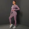 Conjunto Europeu e Americano de Yoga Sem Costura Pêssego Justo Conjunto de Roupa de Yoga Esporte Corrida Fitness Duas Peças Feminino