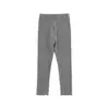 Leggings Ribbed Slim Antiderrapantes para Meninas Wulibu, Novo Estilo Outono, Fofos, Respiráveis, Calças Casuais Versáteis para Crianças