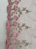 Bordado Floral Dupla Face com Renda Colorida para Lingerie, Pijamas e Acessórios DIY para Casa