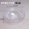Bol Redondo de Acrílico para Ensalada de PC Transparente para Verduras, Huevos, Cocinar, Cuenco de Plástico para Frutas, Té, Lavabo, Comercial