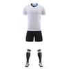 Traje de entrenamiento de competición de manga corta para adultos y niños, venta al por mayor rápida, Jersey con impresión DIY, traje de fútbol personalizado para hombres y mujeres.