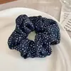 Goma para el pelo floral estilo coreano perezoso con trabajo pesado, cuerda para el pelo de salchicha de cerdo retro para niñas, cuerda para el pelo de alta calidad, banda de goma de alta elasticidad
