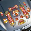 Pegatinas para Coche 2026 para el Festival de Primavera, Pareados para Coche, Dios de la Riqueza del Año Nuevo, Tendencia China, Gato de la Suerte, Decoración Magnética Creativa, Dibujos Animados de Año Nuevo