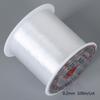 Colar de Linha de Pesca Transparente Invisível com Contas Feito à Mão Corrente de Clavícula DIY Corrente de Pescoço Autoproduzida Cordão para Pingente Corrente de Suéter