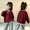 Nuevo Estilo de Otoño para Niñas, Versión Coreana Súper Linda, Camiseta de Manga Larga Waffle de Punto Falso Dos Piezas Casual para Bebé, Ropa Exterior Versátil