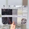 Nuevo Estilo Otoño e Invierno para Mujer: Calcetines holgados estilo Old Money, Calcetines altos, Calcetines holgados de encaje de color liso, Calcetines con separación de dedos para mujer