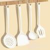 Espátula de Silicona, Sartén Antiadherente, Utensilios de Cocina para el Hogar, Espátula de Cocina Resistente a Altas Temperaturas, Cuchara para Sopa, Juego de Coladores