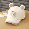 Gorra para Niños Primavera y Otoño Unisex Bebé Estampado de Osito Logo Gorra de Béisbol Exterior Linda Dibujo Animado Gorra de Béisbol