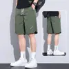 Shorts de Seda de Hielo para Hombre Verano Delgados Sueltos Deportivos de Secado Rápido Malla Pantalones de Playa Marca de Moda Ropa Exterior Casual Pantalones de Cinco Puntos