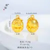 Pu Zuojiu não desbota acessórios faça você mesmo de ouro do Vietnã Meng Ji colar com pingente de ovo de cobra e bola de cobra este ano feminino do zodíaco