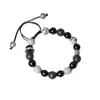 Pulsera de Joyería Cultural Única Estilo Chino Nuevo Green Mountain para Mujeres, Cuentas de Buda con Piedra Veteada Gris, Pulsera Ajustable Inspirada en Zen