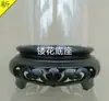 Estatuetas de Argila/Artesanato de Argila Macia Formato de Rosto Tampa de Sino Dourado/Tampa de Oliva/Escultura de Ovo/Tampa de Flor Permanente/Tampa Acrílica Caixa Surpresa
