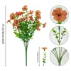 Amazon Transfronterizo 7 Tallos Flor Artificial Violeta de Gama Alta 7 Tallos Eucalipto Violeta Ramo de Flores Artificiales Venta al por Mayor