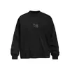 Camiseta suelta de manga larga con estampado de letras a cuadros para hombre, primavera y otoño, top casual de calle estilo europeo y americano INS con cuello redondo