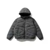 Yidao Vintage 2026 Inverno Nova Marca Americana Tendência 90 Penugem de Pato Branco Quente Proteção Contra Frio Jaqueta de Penas com Capuz Curvo