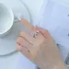 Anillo INS Único Planeta Fantasía Circonita Anillo Abierto Dulce Personalizado Anillo de Dedo Estrella Galaxia Cósmica Transfronterizo