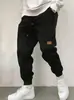 Pantalones de Chándal Europeos Transfronterizos para Hombre con Forro Polar, Pantalones Jogger con Cintura Elástica, Pantalones Deportivos Largos Engrosados, Sueltos y Cómodos para Correr