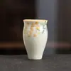 Porcelana de Jade Grasa de Cordero Dehua Taza Maestra de Loquat Pintada a Mano Juego de Té Kung Fu Taza de Cata de Té Taza Individual para Damas Uso en Casa Taza de Té de Cerámica