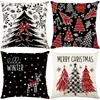 Fundas de Almohada Serie Navideña de Amazon, Cojines de Sofá Estampados de Lino, Fundas de Almohada, Soporte para Personalización con Tu Propio Diseño