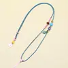 Cordón de Colgante de Loto de una Cara con Colgante de Jade y Oro, Cordón de Collar Tejido a Mano de Jade Fresco para Hombres y Mujeres, Venta al por Mayor