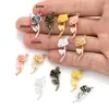 Accesorios de joyería de aleación DIY hechos a mano planta rosa pulsera multicolor accesorios colgantes material colgante Q1166