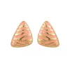 Pendientes de Acero Inoxidable Esmaltado de Alta Gama Estilo Medieval, Pendientes Triángulo Geométrico Dorados con Goteo de Aceite Personalizados y Elegantes para Mujer