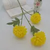 Salão de Casamento Crisântemo de Três Cabeças Teto Decoração Ping Pong para Fotografia Residencial e Externa, Arte Floral Artificial