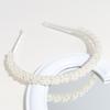Versão coreana da nova pérola hairband cor sólida temperamento high-end headband princesa vento fora do rosto lavar pressão cabelo cocar atacado